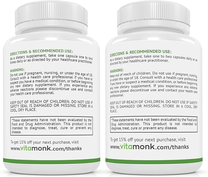 VitaMonk Alpha GPC and Uridine Stack - Mr Happy Stack - Uridine Monophosphate with No Artificial Fillers - Bioavailable Choline Supplements Promote Cognition, Focus, Mental Clarity