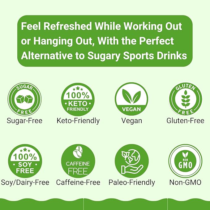 Sweet IV Electrolyte Powder – 3.9g Serving Flavored Drink Mix Magnesium, Copper – 40 Servings Magnesium Powder for Sports Enthusiasts, Athletes – Delicious and Refreshing (Lemon)