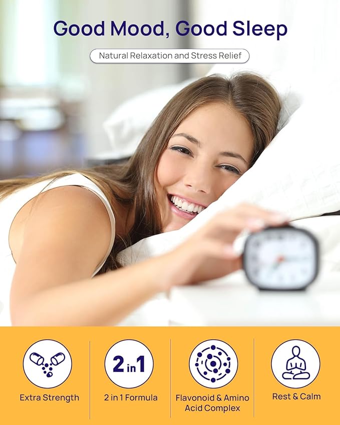 Apigenin 200mg with L-Theanine 400mg + 60 Billion Probiotics - Ultimate Relaxation, Gut & Immune Support Bundle | Vegan, Non-GMO, Zero Fillers丨60 Veggie Caps Each