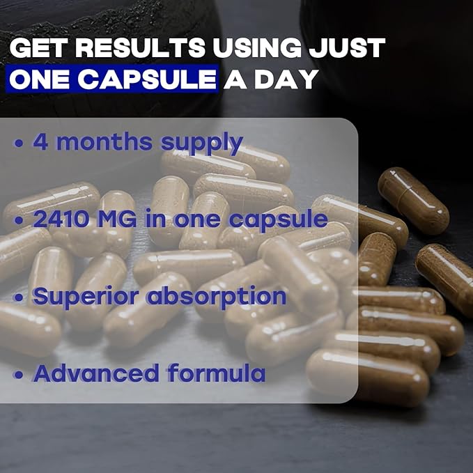Fenugreek Capsules, 2410mg Per Capsule, 120 Count, Fenugreek Pills with Bioperine for Superior Absorption, Non-GMO, Gluten Free Fenugreek Seeds Extract Supplements, Fenogreco Capsulas