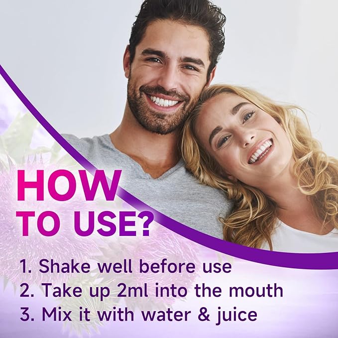 2 Pack Milk Thistle Liquid Drops - Liver Cleanse Detox & Repair - 1000mg Milk Thistle Supplement for Liver Support, Silymarin Liver Supplement for Liver Health, Vegan, Non-GMO, 4 Fl Oz
