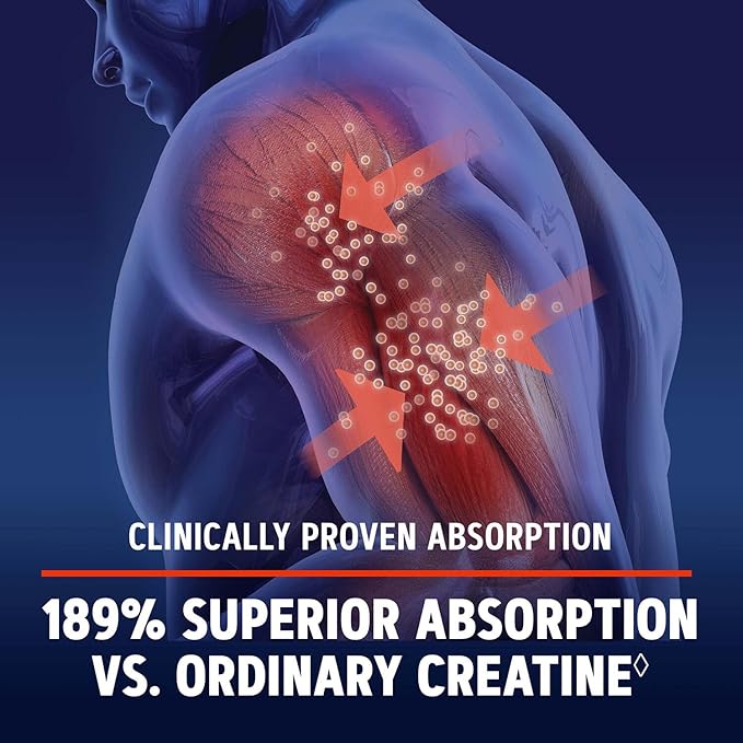 GNC AMP Creatine HCl 189 Pills, Clinically Proven Strength & Muscle Builder, Athletic Performance, Energy Production, Recovery Supplement, Fast Absorbing, Gluten Free Formula, 120 Servings