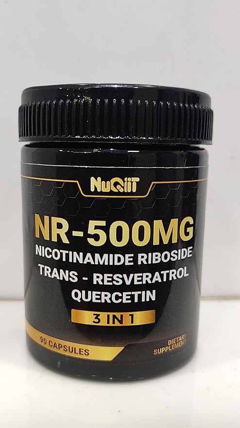 NAD+ Supplement with Nicotinamide Riboside, Resveratrol, Quercetin - 90 Count - 90 Days Supply