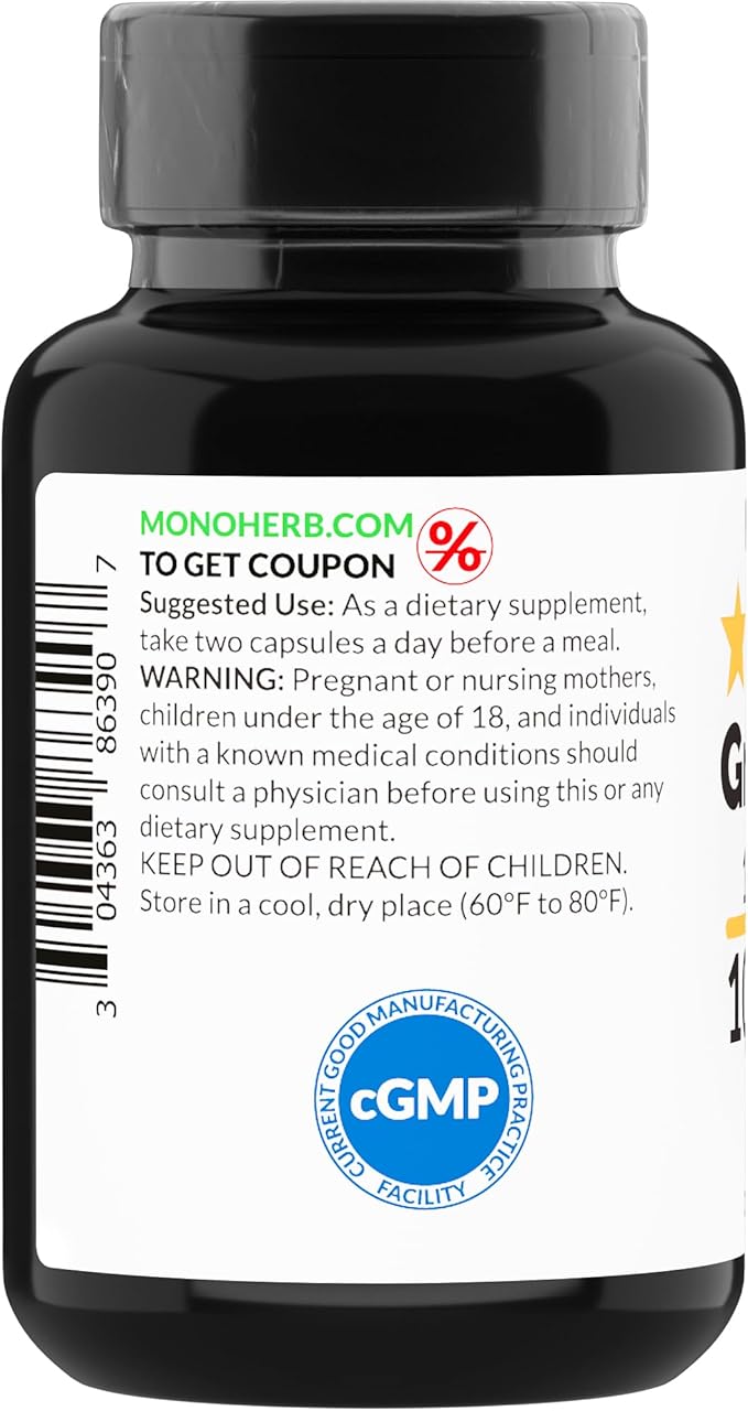 Green Tea Extract 1000 mg - 90 Vegetarian Capsules