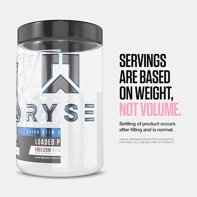 Ryse Loaded Pre Workout Powder - Pink Splash - Daily Pre-Workout for Men & Women with 390mg Caffeine, Beta Alanine, and Citrulline for Pump, Focus, and Energy - 30 Servings