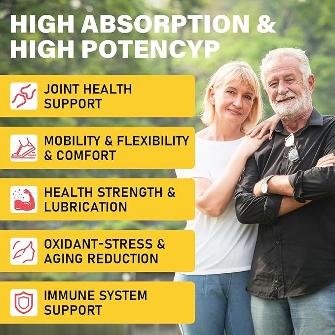 Glucosamine Chondroitin Gummies, Extra Strength Joint Supplements Glucosamine Chondroitin Gummies with MSM & Elderberry for Joint Health, Flexibility, Immune Support for Adults, Men & Women, 180 Count