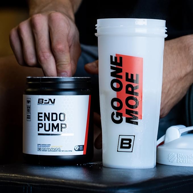 BARE PERFORMANCE NUTRITION, BPN Endo Pump Pre-Workout Muscle Pump Enhancer, Increased Blood Flow/Oxygen Transport to Muscles, Blue Raspberry