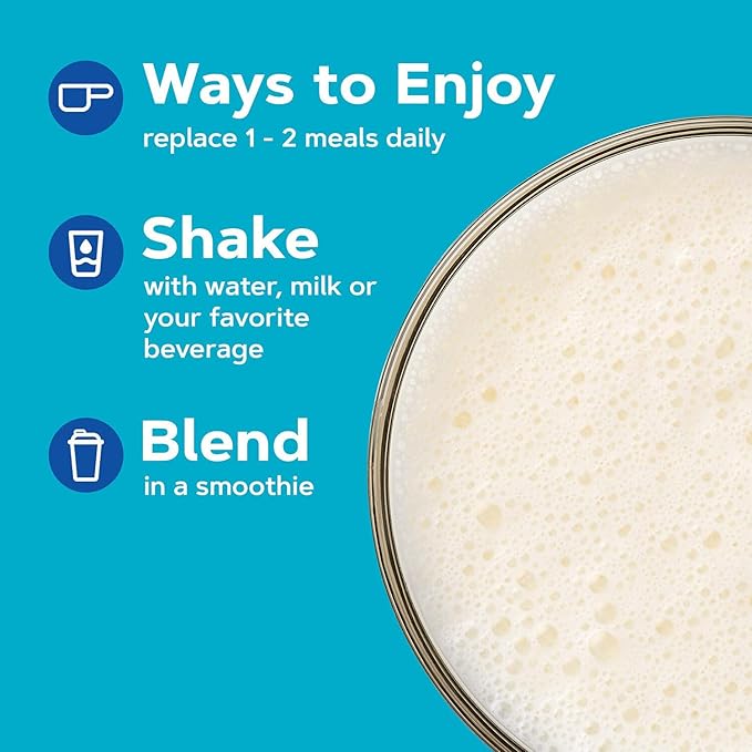 GNC Lean Shake Classic Meal Replacement Powder, Clinically Proven Weight Management, High Fiber with 23 Vitamins and Minerals, Healthy Cholesterol Levels, 9g Protein, Oat Fiber, Vanilla Bean, 16 Servings
