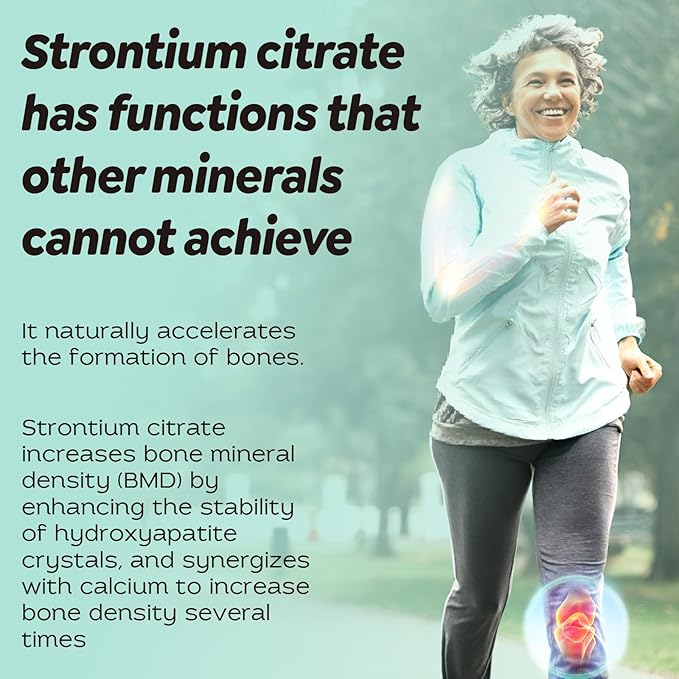 Liposomal Strontium Citrate 680mg–Advanced Bone Density & Joint Support Formula with Calcium, Vitamin K2 (MK-7), Magnesium & Herbal Bone Blend–Natural Citrus Flavor–120 Softgels