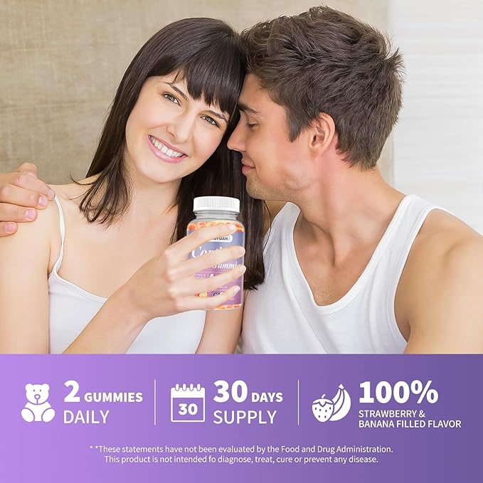 Cortisol Supplements for Women & Men - Cortisol Gummies with Magnesium Glycinate, Ashwagandha, L-Theanine, Vitamin B Complex for Relaxation, Sleep, Calm Mood & Focus - Vegan, Sugar Free Filled Gummies