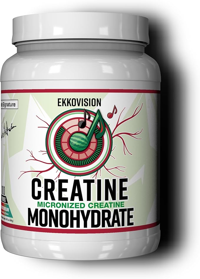 Creatine Monohydrate Powder, Micronized, Sour Watermelon, Pre Workout & Post Workout Supplement for Men & Women, Energy Support, Easy to Mix in Shakes, Smoothies & Beverages, 100 Servings