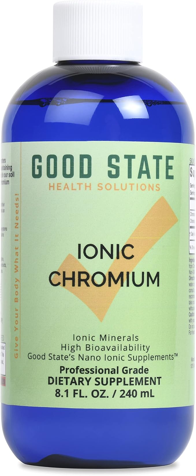 Good State Liquid Ionic Chromium (96 servings at 600 mcg - 8 fl oz)