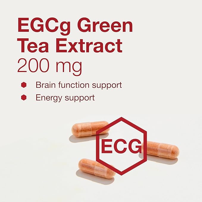 Protocol EGCg 200 mg - 200 mg EGCg Green Tea Extract - Phytonutrients & Polyphenols Supplement* - Kosher & Vegan - 90 Veg Capsules