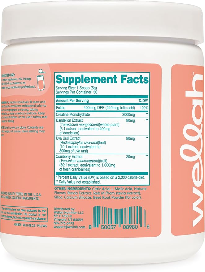 Pump-It-Up Creatine (50 Servings, Watermelon Slush) - Creatine Monohydrate with Dandelion, Uva Ursi, & Cranberry Extract
