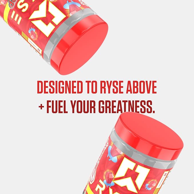 Ryse Loaded Pre Workout Powder - Ring Pop Cherry - Daily Pre-Workout for Men & Women with 325mg Caffeine, Beta Alanine, and Citrulline for Pump, Focus, and Energy - 30 Servings