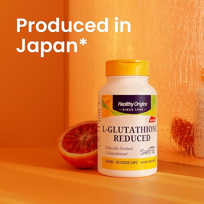 Healthy Origins L-Glutathione 250 mg (Setria, Non-GMO, Gluten Free, Antioxidant, Immune Support, Skin Support), 150 Veggie Caps
