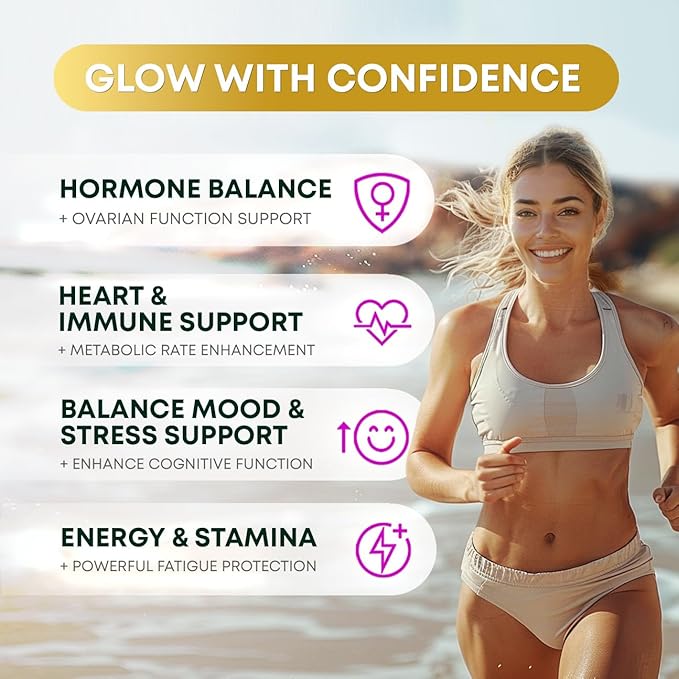 Organic KSM66 Ashwagandha Blend for Mood Boost and Stress Support with Maca Ginseng Shilajit Moringa Fenugreek. Natural Multivitamin Supplements for Women and Men 60 Capsules