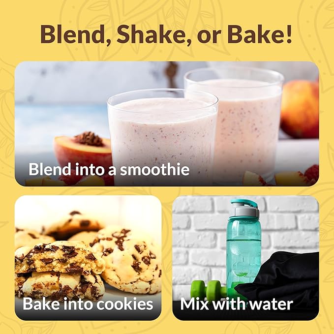 Banana Cinnamon Vegan Protein Powder Sample Pack โ 20g Organic Plant-Based Protein โ Gluten-Free, Soy-Free, Non-GMO โ Smoothie & Shake Ready โ Clean, Easy to Digest โ 8 Single Servings