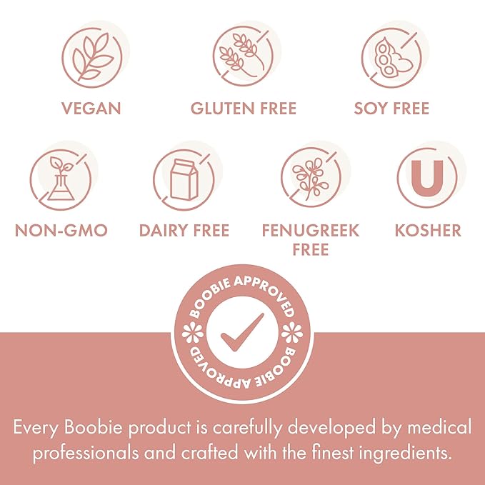 Boobie Bar Superfood Peanut Butter Lactation Bar for Breastfeeding Moms to Increase Milk Supply | #1 Selling Lactation Snack Bars | Vegan, Fenugreek-Free, Gluten-Free, Dairy-Free (7 Bars)