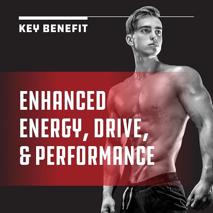 Extra Strength Testosterone Booster for Men - Herbal Testosterone Supplement for Men with Horny Goat Weed Maca Root Tongkat Ali and Saw Palmetto Extract for Muscle Enlargement Stamina and Strength