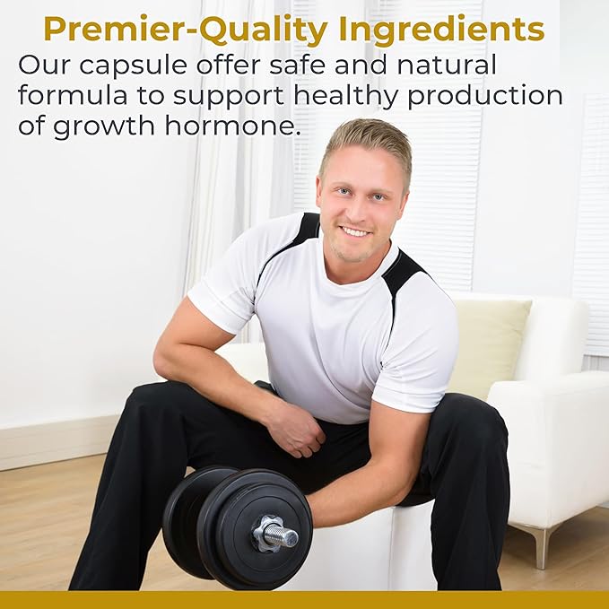 Premier Research Labs Amino HGH - HGH Supplements for Men, HGH Supplements for Women, Amino Acids, L-Arginine, L-Lysine, HGH Enhancer, Support Human Growth Hormone and Muscle Growth - 105 Capsules