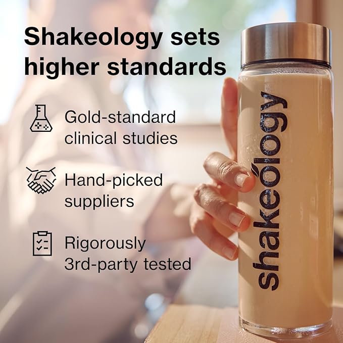 BODi Shakeology 0g Added Sugar Plant Based Protein Powder Blend, Gluten-Free Shake with Vitamins and Minerals – Helps Support Healthy Weight Loss, Lean Muscle, Gut Health, Vanilla - 14 Servings