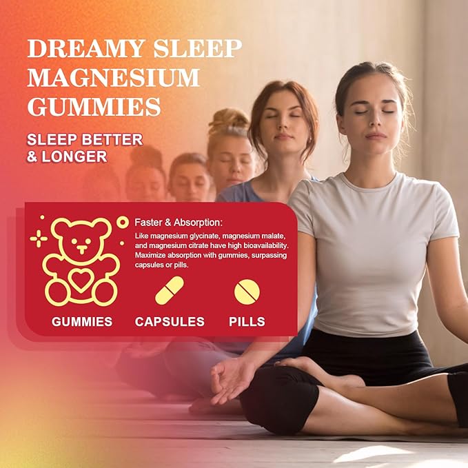 (2 Pack) 600 Mg Magnesium Glycinate Gummies, Magnesium Supplement Complex Magnesium Malate, Magnesium Citrate & Potassium, Supports Night & Joint, Energy Boost, Vegan & 0-Sugar, Raspberry 120 Count