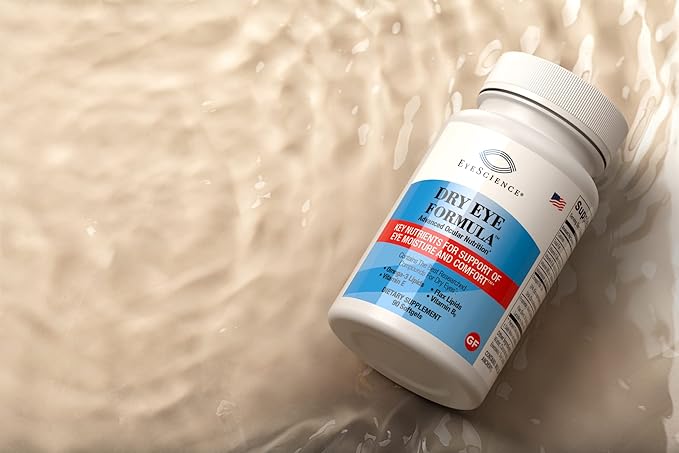 Dry Eye Formula - 90 Softgels - for Relief, Omega-3, Vitamins E, C & B6, Magnesium - Tear Production & Lasting Comfort - 2 Pack