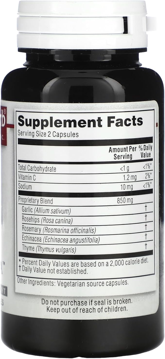 Kroeger Herb Products, Lung Formula, Lung Herbs, Respiratory and Immune Lung Support Formula, Echinacea, Complete Lungs Formula, Non-GMO, Gluten Free, No Preservatives - 100 Capsules, Made in USA