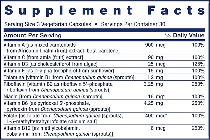 Life Extension Whole Food Multivitamin, Plant-derived Vitamin D3, A, B, C & E, Plus Minerals, Plant extracts, Stay Healthy from Head to Toe, Gluten-Free, Non-GMO, Vegetarian, 90 Capsules