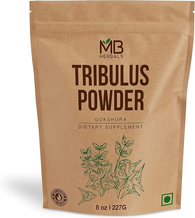 MB Herbals Tribulus Powder 8 oz / 0.5 lb | 75 Servings of Pure Tribulus terrestris Powder | Gluten Free | No Preservatives