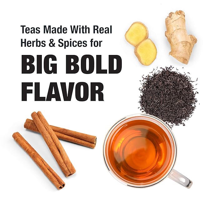 Tiesta Tea - Classic Tea Loose Leaf Father’s Day Tea Gift Set Sampler | High to No Caffeine | Hot & Iced Ready | Assorted English Breakfast, Green, Chai, Lavender & Herbal Blends | 5 Pouches