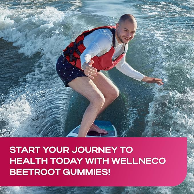 Beet Chews for High Blood Pressure - Beet Root Gummies with Tart Cherry - Nitric Oxide Supplements for Energy, Cardio Health - Vegan, No GMO, Pectin Based - for Women and Men