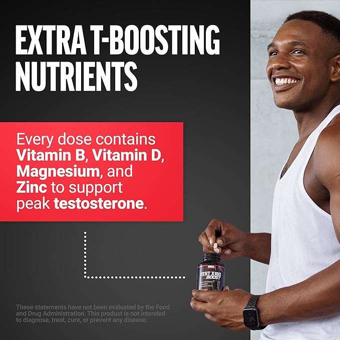 FORCE FACTOR Test X180 Boost 9-in-1 Testosterone Support for Men, 3,120mg D-Aspartic Acid, 200mg Boron, Fenugreek, Tribulus Terrestris & zumXR to Increase Performance, Vitality & Stamina, 120 Tablets