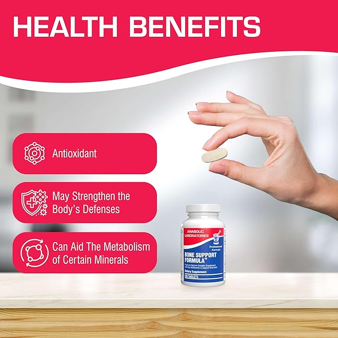 Clinical Calcium Complex Bone Supplement - Restorative Calcium Magnesium Zinc D3 Supplement for Bone Health Strength & Density Support with Antioxidant Bioflavonoids - High Absorption - 30 Servings