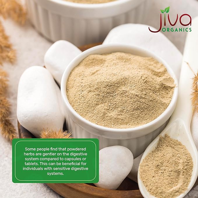 Jiva Organics Gokshura Powder 7 Ounce Bag - Non-GMO, Pure, Full Spectrum Tribulus - Indian Origin