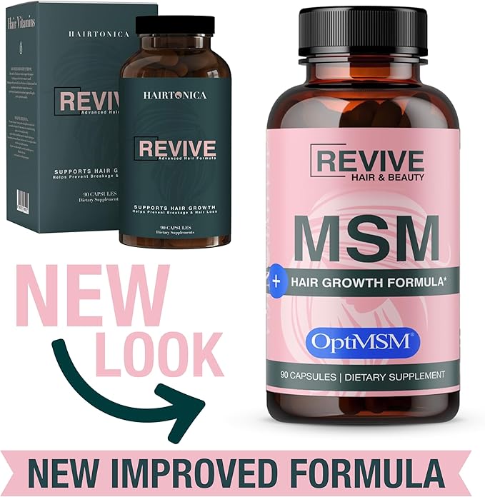 Hair Vitamins MSM Powder Healhty Hair Skin & Nails - 17 in 1 Ingredients with OptiMSM 1,000mg Hair Supplement Biotin 5000mcg and Keratin – Thousands of Happy customers - 90 ct