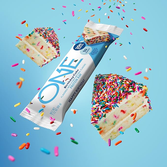 ONE Protein Bars, Sampler Variety Pack, Gluten Free with 20g Protein and 1g Sugar, Pantry Staples, 2.12 oz (8 Count)