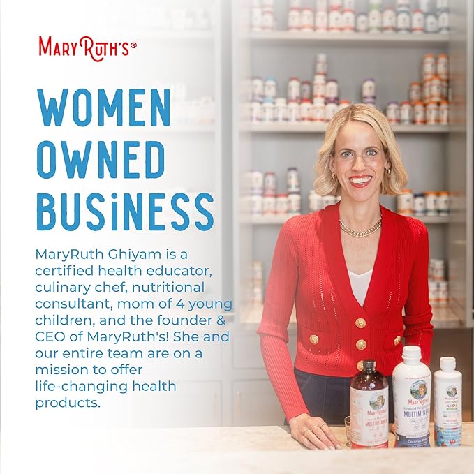 MaryRuth's Liquid Nighttime Multimineral | NO Melatonin | Bedtime Routine | Magnesium Citrate | Calcium | Zinc | Vitamin D3| Available in 4 Flavors | Vegan | Sugar Free | Gluten Free | 32 Oz