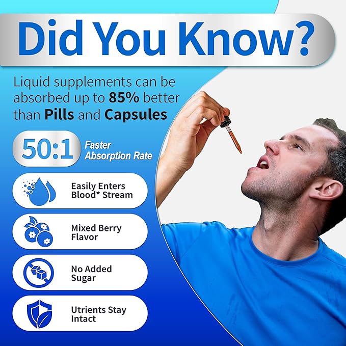 L-Arginine L-Citrulline Drops Liquid, L-Arginine for Men with Boron and Zinc, High Absorption L-Arginine L-Citrulline Supplements, Sublingual Liquid L-Arginine 1000 mg,Vegan, Non GMO, 60ml