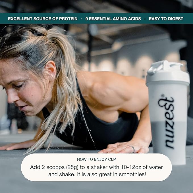 Nuzest - Vegan Pea Protein Powder - Clean Lean Protein, Premium Plant Based Protein Powder, Dairy Free, Gluten Free, GMO Free Protein Shake Smooth Vanilla, 8.8 oz