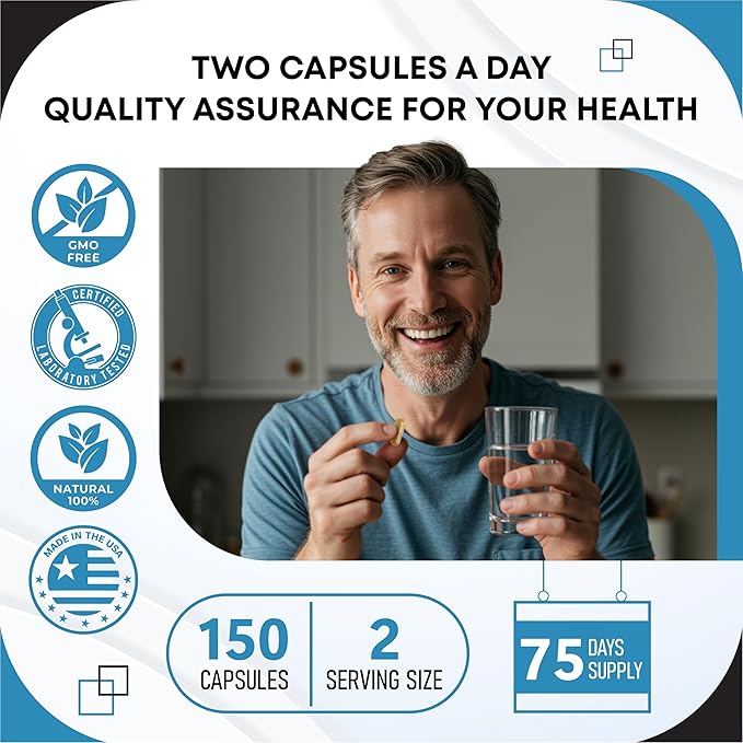 CORTISOL Wellness Magnesium Ashwagandha L-Theanine Phosphatidylserine Rhodiola Rosea Passionflower Lavender Chamomile -150 Capsules- Made in USA
