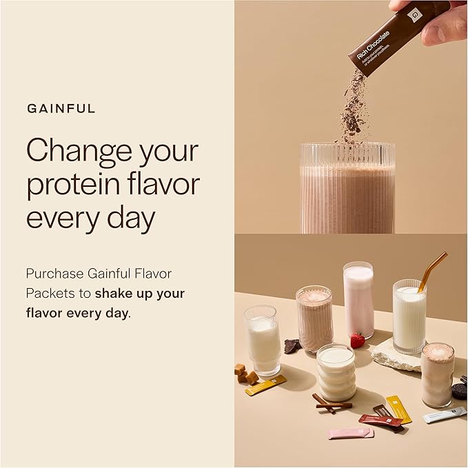 Gainful Everyday Plant Protein Powder, 23g Plant Protein per Serving, Unflavored, Supports Strength, Recovery, and Balanced Nutrition, Vegan, Gut Friendly, No Artificial Ingredients, 14 Servings