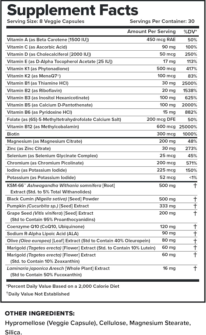 LEGION Triumph Men's Sport Vitamin - Complete Multivitamin for Men - Daily Vitamins for Men to Boost Health and Performance - Men's Multivitamin with 21 Vitamins & Minerals - 30 Servings