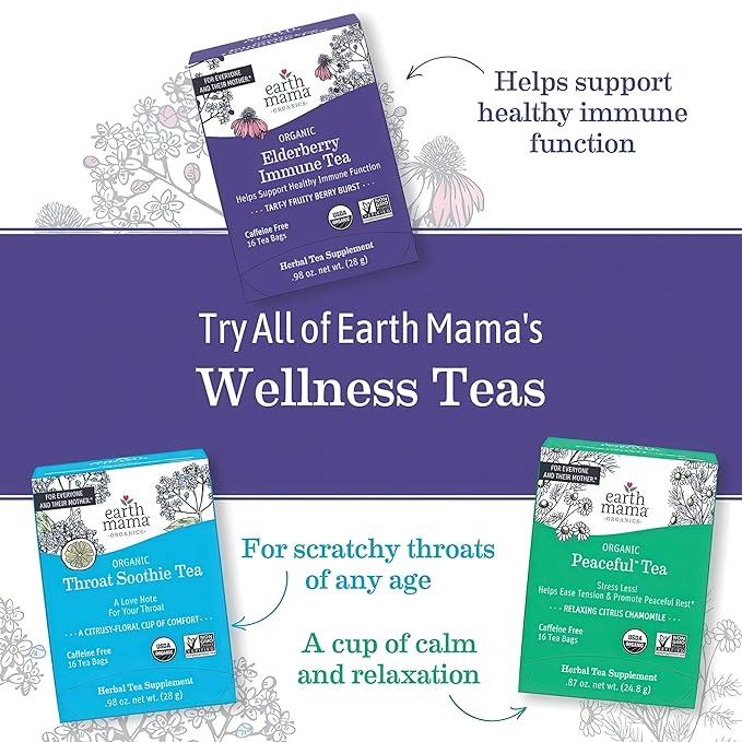 Earth Mama Organic Milkmaid® Tea | Lactation Support Herbal Tea Bags for Breastfeeding, Decaf Lactation Supplement for Increased Breast Milk Production, With Milk Thistle & Fenugreek (16-Count, 2PK)