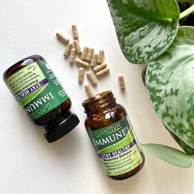 ImmuneDx Healthy Immune Boost Daily Herbal Supplement, Natural Resistance, Whole Body Defense with Echinacea & Ginseng - Vegan - 60 Capsules