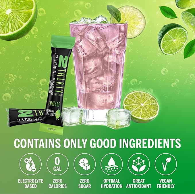 2THIRTY Electrolyte Powder – Sugar-Free Hydration, Recovery & Precovery Drink Mix with Vitamin B12, Aminos, Adaptogens & Himalayan Salt – Keto, Vegan, Zero Cal – Instant Energy, Focus & Rebalance