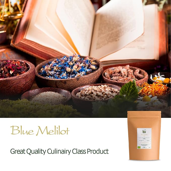 Melilot Blue Organic Herb - blue fenugreek - Meliloti coerulea, Trigonella caerulea