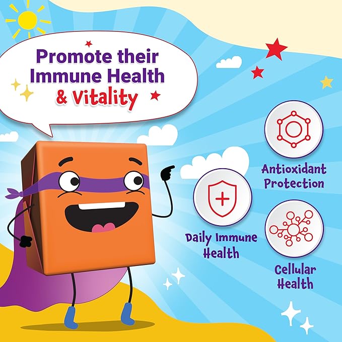 FORCE FACTOR Kids Immune Health Super Chews, Kids Immune Support Supplement with Vitamin D for Kids, Elderberry, Vitamin C, & Zinc, 2-Month Supply, Non-GMO, Apple Berry Flavor, 60 Soft Chews