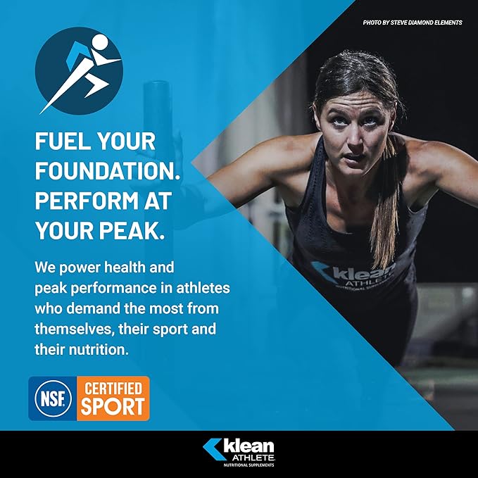 Klean ATHLETE | Klean Casein Protein | Designed to Help with Recovery and Reduce Muscle Breakdown.* | NSF Certified for Sport | 21.6 Ounces | Natural Vanilla Custard Flavor